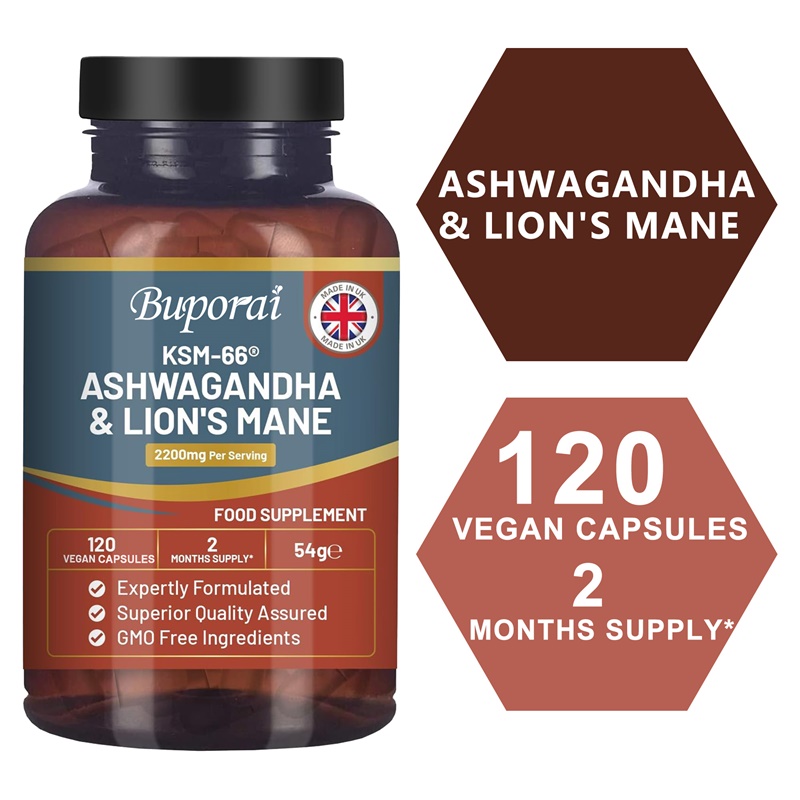 Ginkgo Biloba Extract - Ashwagandha dan Lion's Mane - Pereda