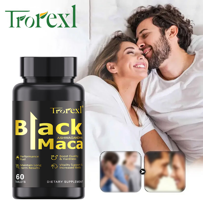 Herbal Queen - Tablet Maca Hitam Alami dengan Ashwagandha,