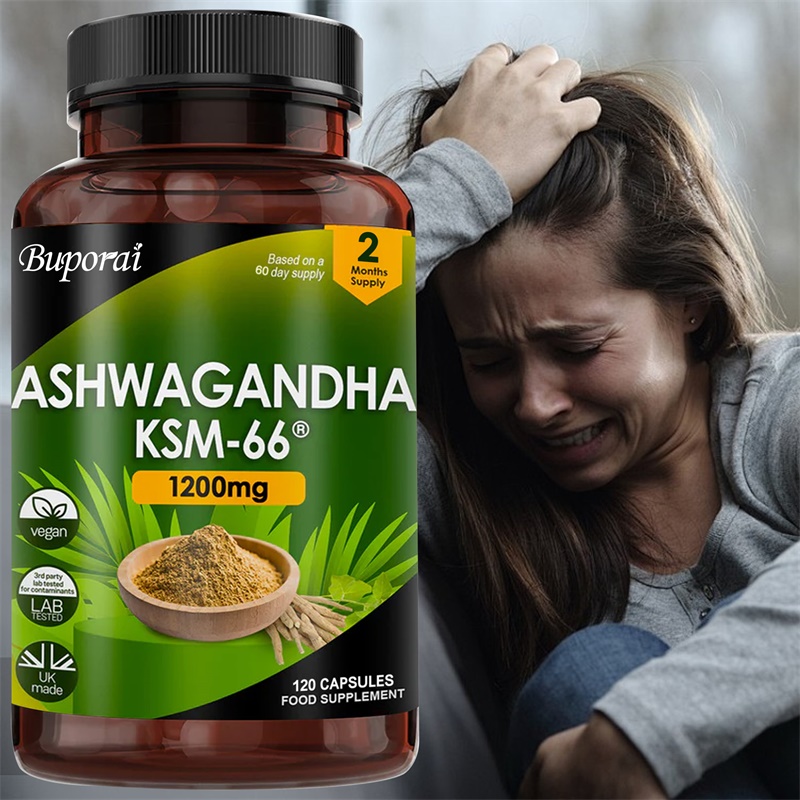 Ginkgo Biloba Extract - Ashwagandha KSM-66 1200mg - Mendukung Kesehatan