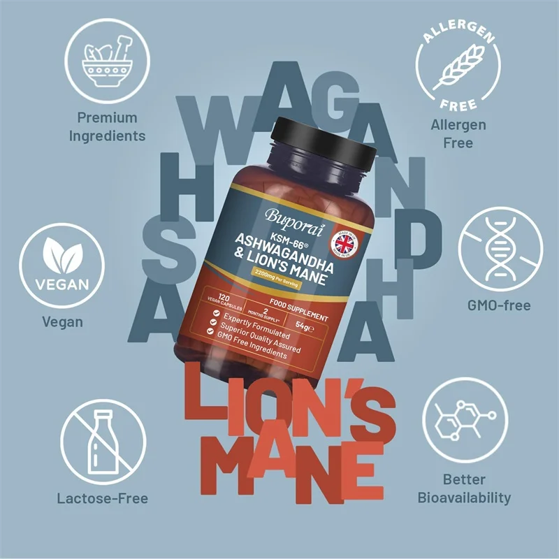 Ashwagandha dan Lion's Mane -  - Ginkgo Biloba Extract ulasan dan harga