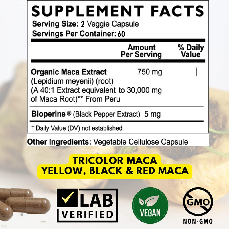 Kekuatan maksimum akar Maca hi - Herbal Queen ulasan dan harga