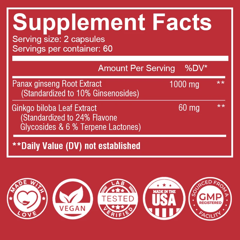 Kapsul Ginseng Merah Korea - M - Ginkgo Biloba Extract ulasan dan harga