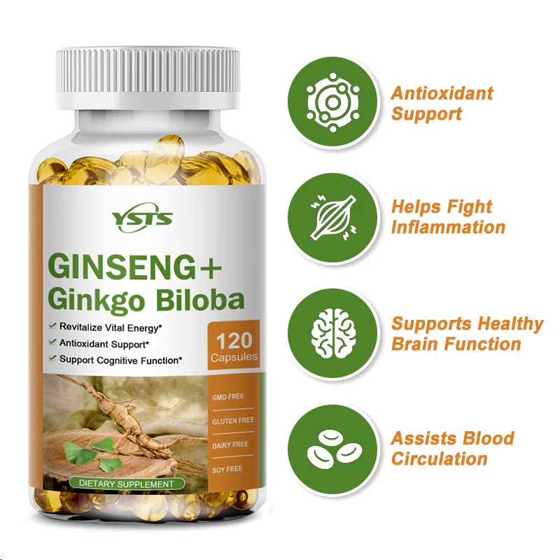 Kapsul Ginseng + Ginkgo Biloba - Ginkgo Biloba Extract ulasan dan harga